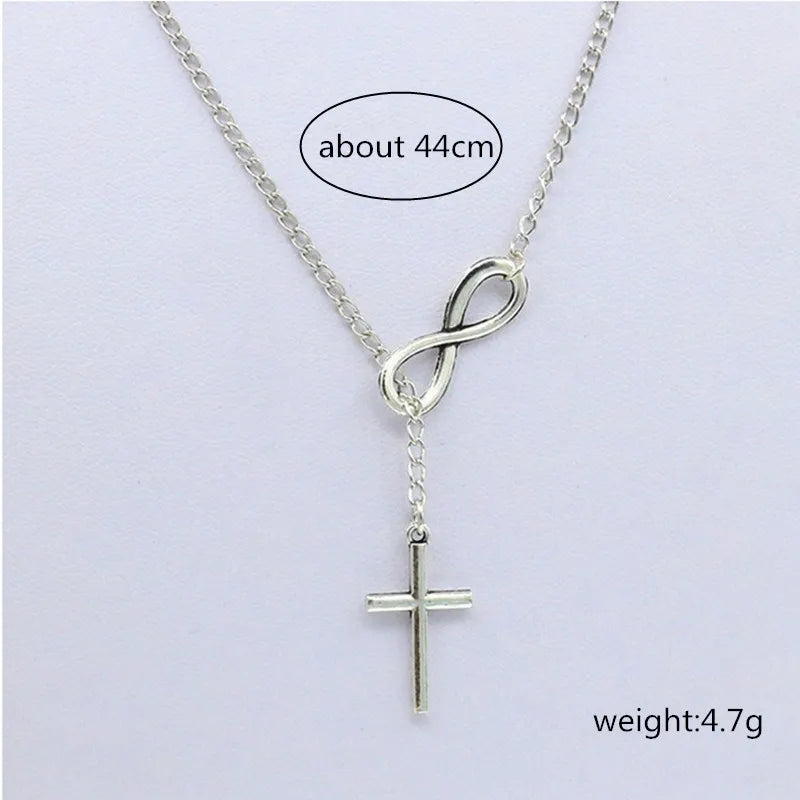 Collier Femme Multi-Rangs Double Infini - Bijou Tendance Géométrique