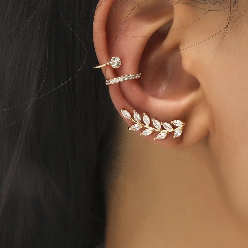 Boucles d'Oreilles - Manchette d'Oreille Femme Sans Piercing