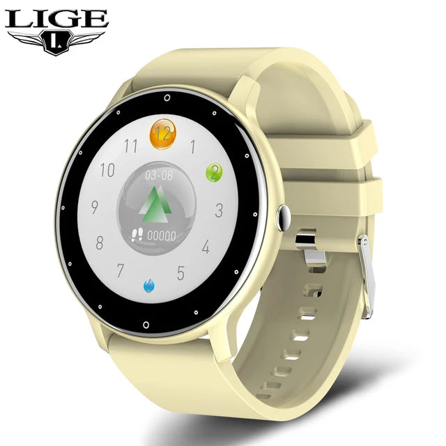 LIGE - Montre Homme Intelligente 2025 Homme/Femme - Écran Tactile Complet - Sport Fitness - Bluetooth - IP67