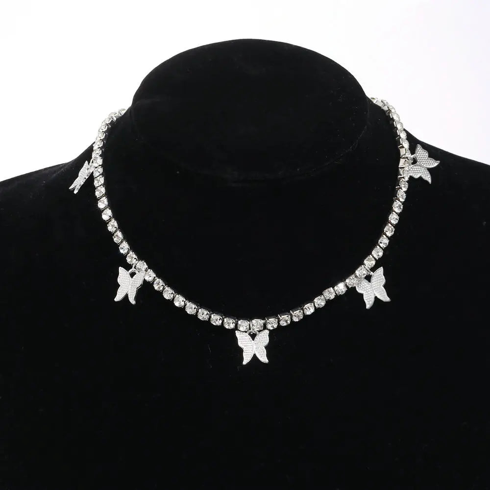 Collier Femme Ras du Cou Punk Rock Chaîne Épaisse Doré - Bijou Femme Tendance