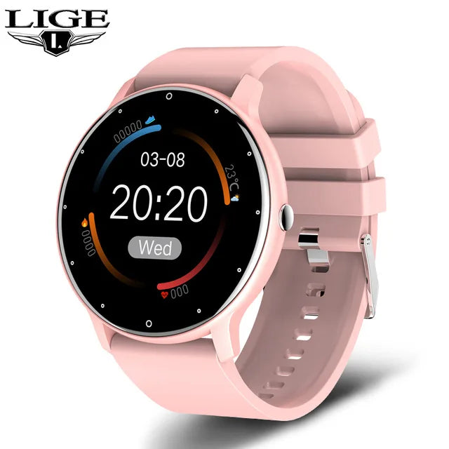 LIGE - Montre Homme Intelligente 2025 Homme/Femme - Écran Tactile Complet - Sport Fitness - Bluetooth - IP67