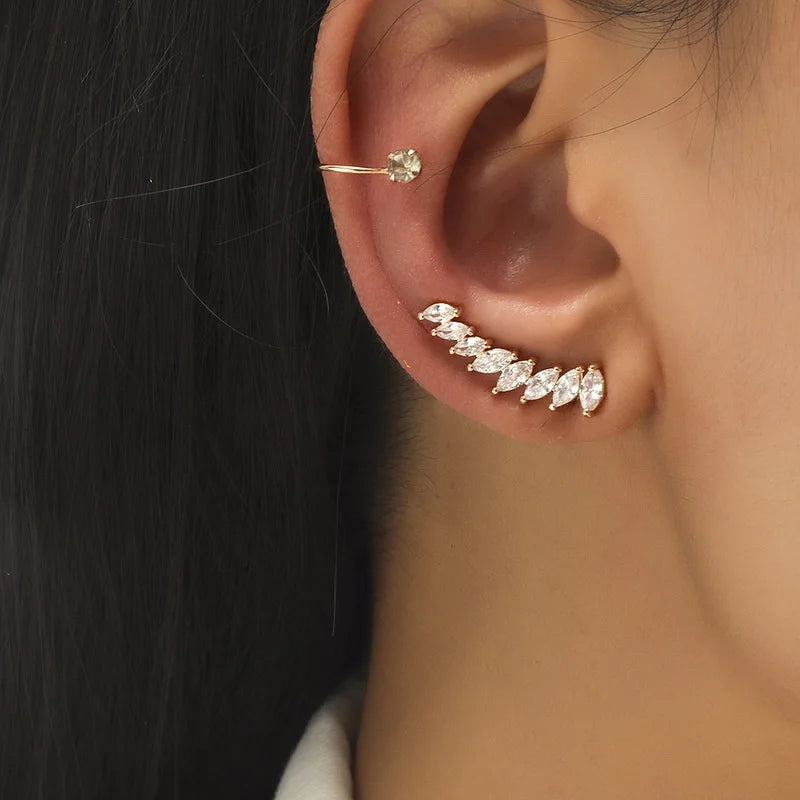 Boucles d'Oreilles - Manchette d'Oreille Femme Sans Piercing