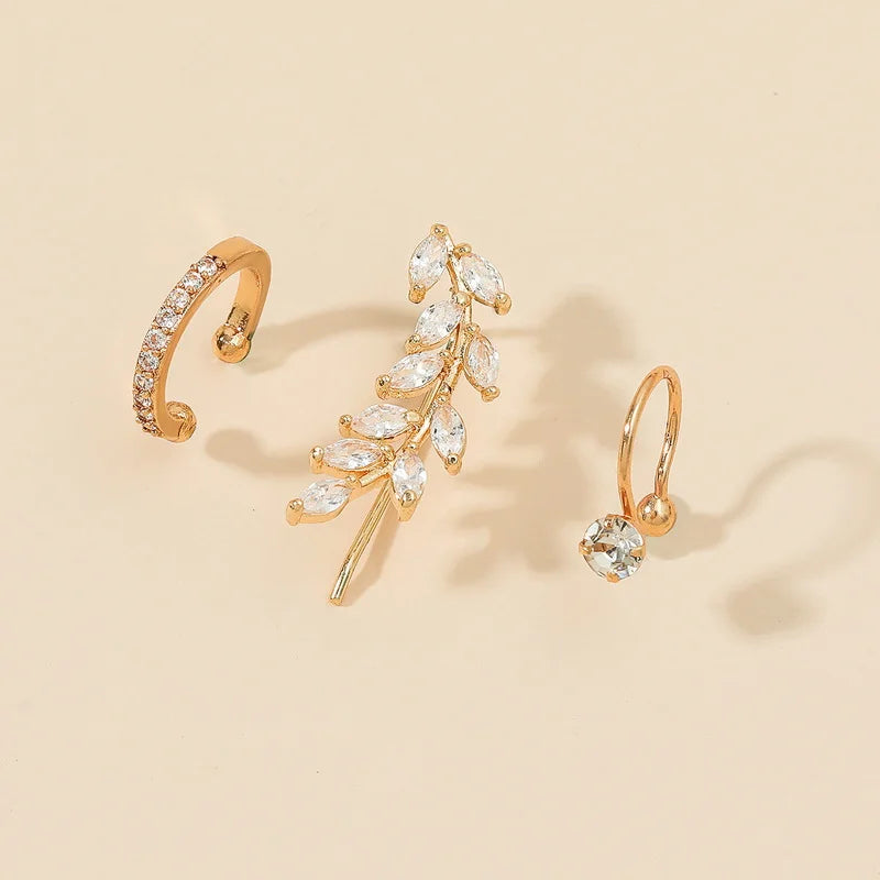 Boucles d'Oreilles - Manchette d'Oreille Femme Sans Piercing