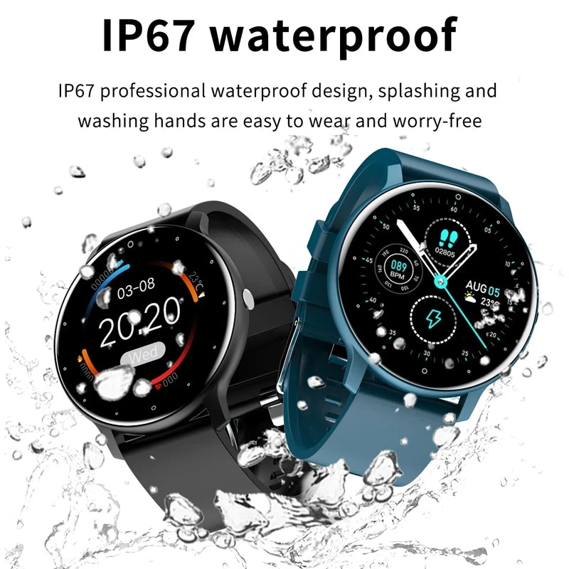 LIGE - Montre Homme Intelligente 2025 Homme/Femme - Écran Tactile Complet - Sport Fitness - Bluetooth - IP67