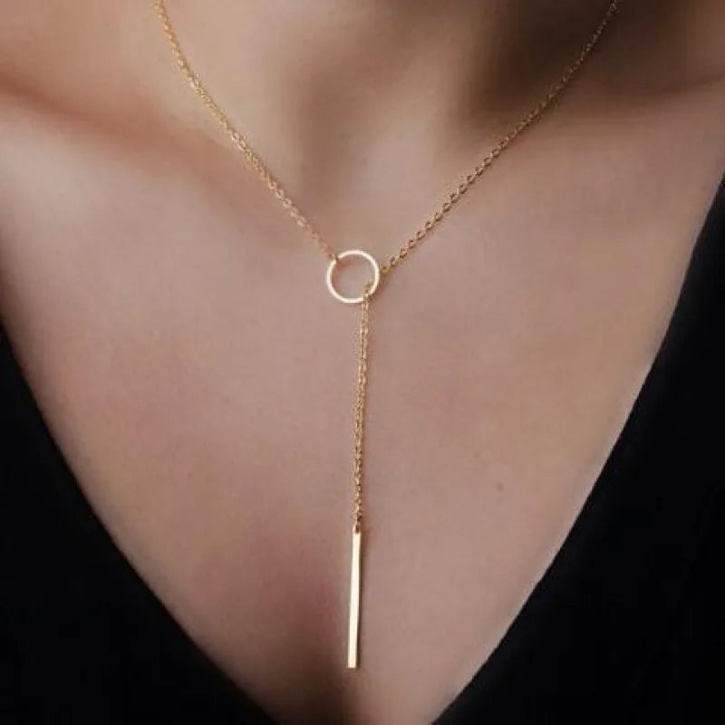 Collier Femme Ras du Cou Punk Rock Chaîne Épaisse Doré - Bijou Femme Tendance