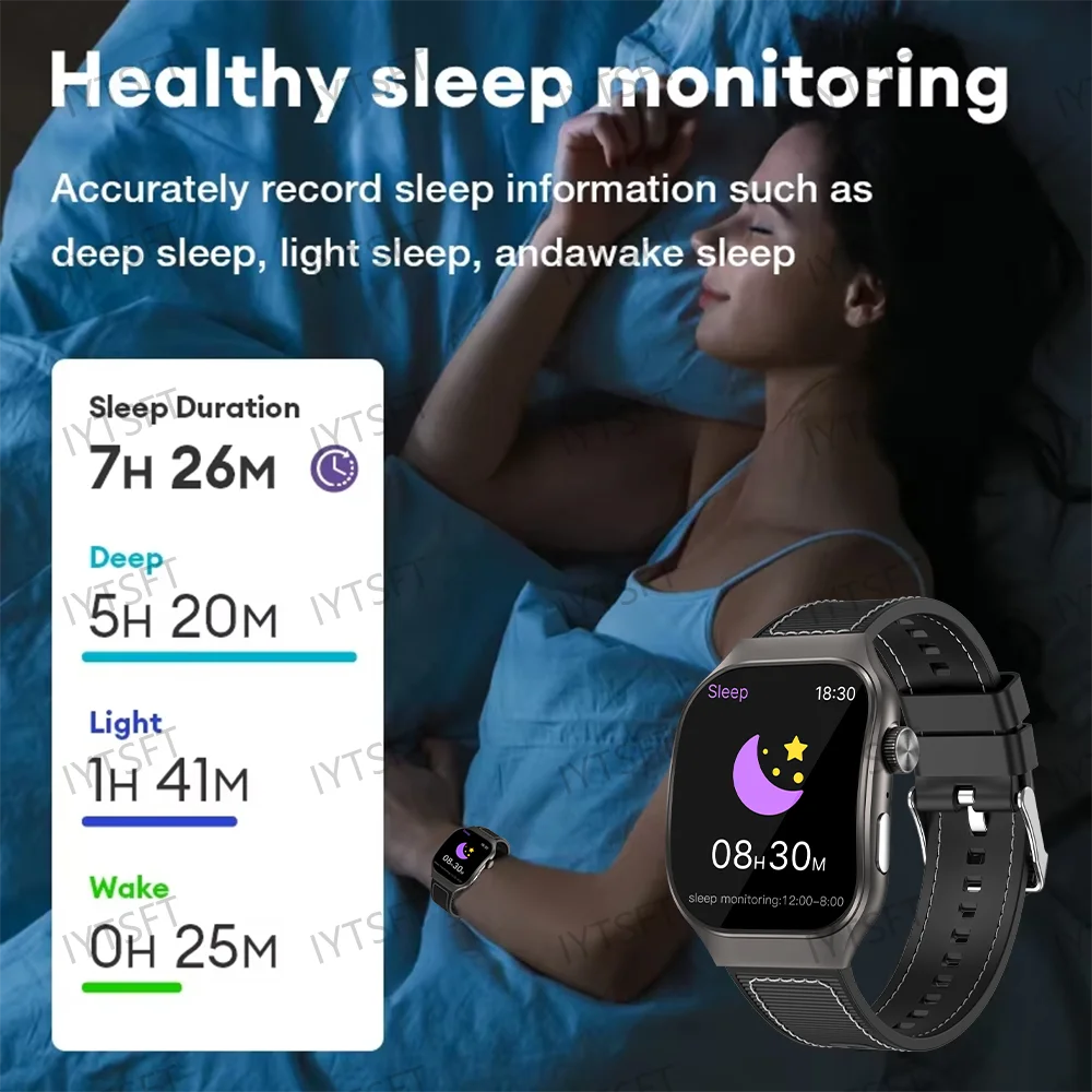 LAXASFIT - Montre Intelligente LAXASFIT 2.01" Écran Incurvé - Bluetooth 5.3 - Appels HD - Modes Sport - Android iOS