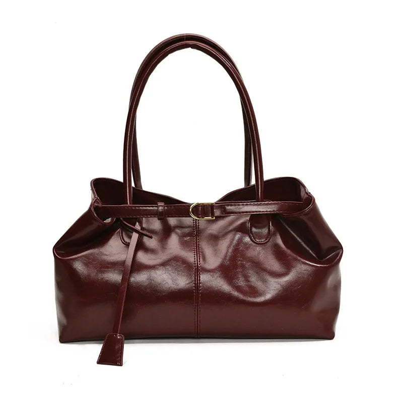 Sac à Main Femme Vintage Grande Capacité 2025 - Cabas Travail Underarm ABQP