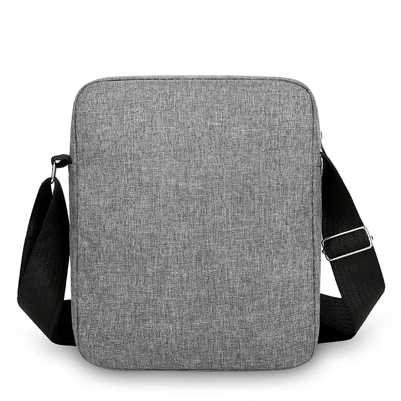 Sacoche Homme Bandoulière Oxford Casual Grande Capacité - Sacoche Voyage Gris