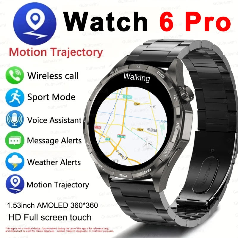 Montre Connectée Saphir 2026 GPS Homme Femme - Appels Bluetooth & Assistant Vocal