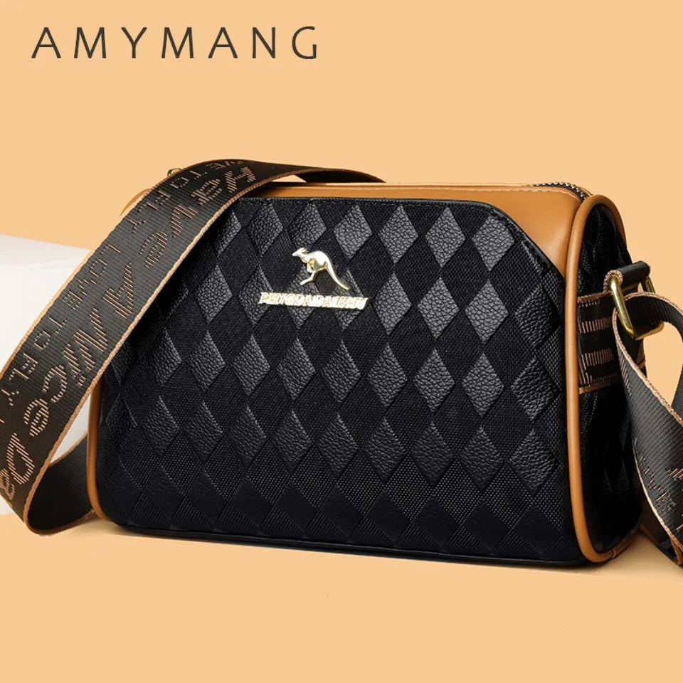 Sac à Main Femme Luxe 3 Couches Cuir PU - Sac Bandoulière Designer AMYMANG