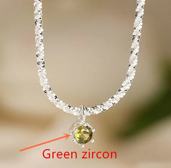 Collier Pendentif Argent Sterling 925 Zircon AAAAA - Luxe Italien Femme Andara