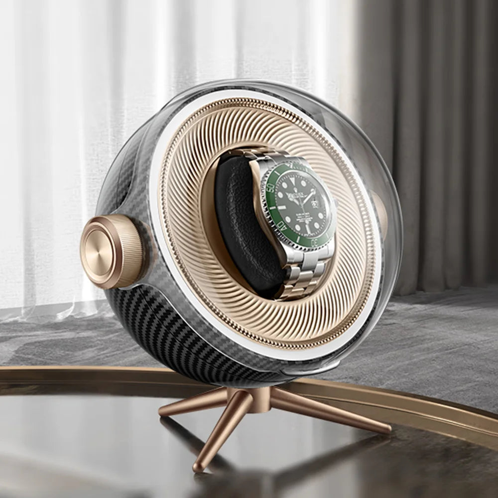 Remontoir à Montres Automatique MERY Luxe - Rotatif Silencieux - LED - Anti-Magnétisation - Acrylique