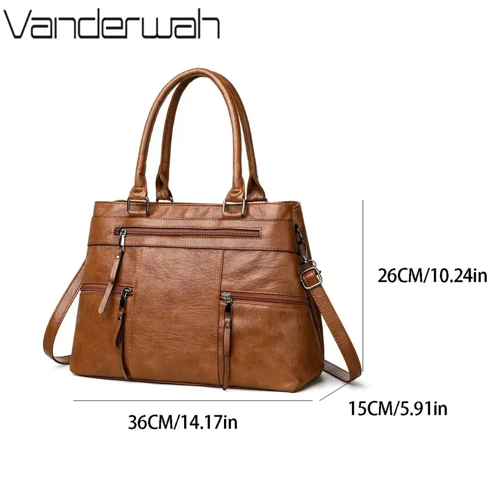 Sac à Main Femme Élégant Cuir Synthétique 2025 - Grand Cabas VANDERWAH