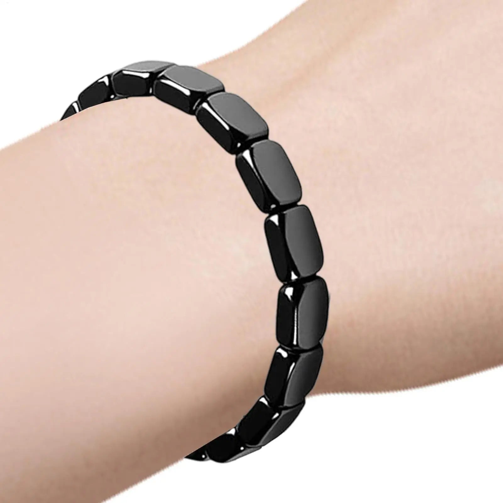 Bracelet Hématite Homme Élégant - Travail Voyage Méditation Masculin