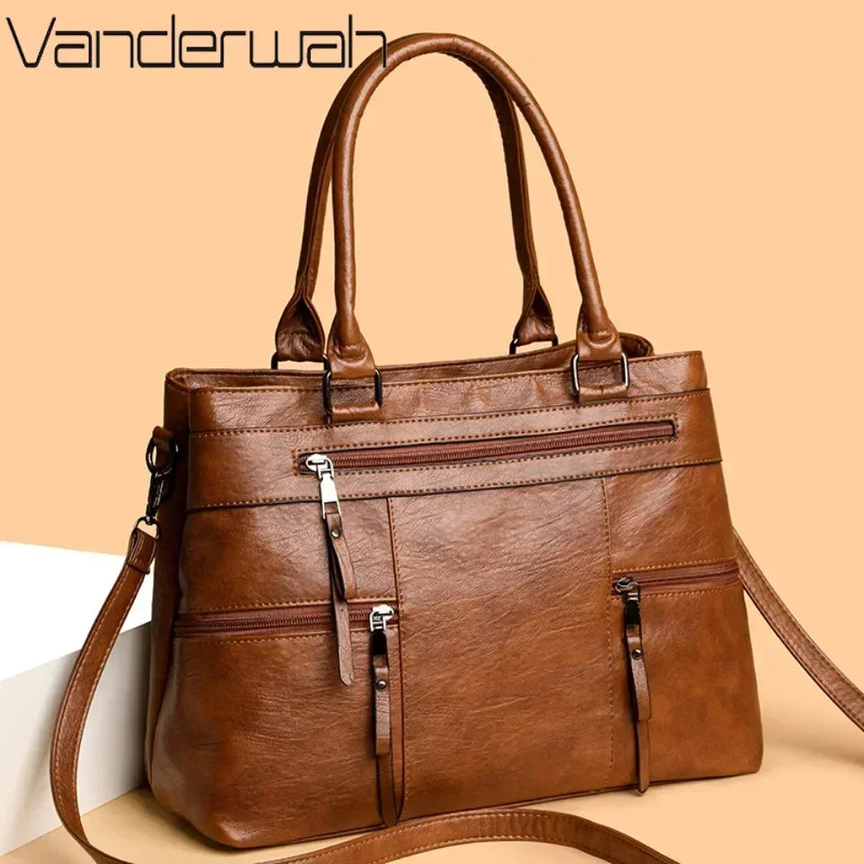 Sac à Main Femme Élégant Cuir Synthétique 2025 - Grand Cabas VANDERWAH