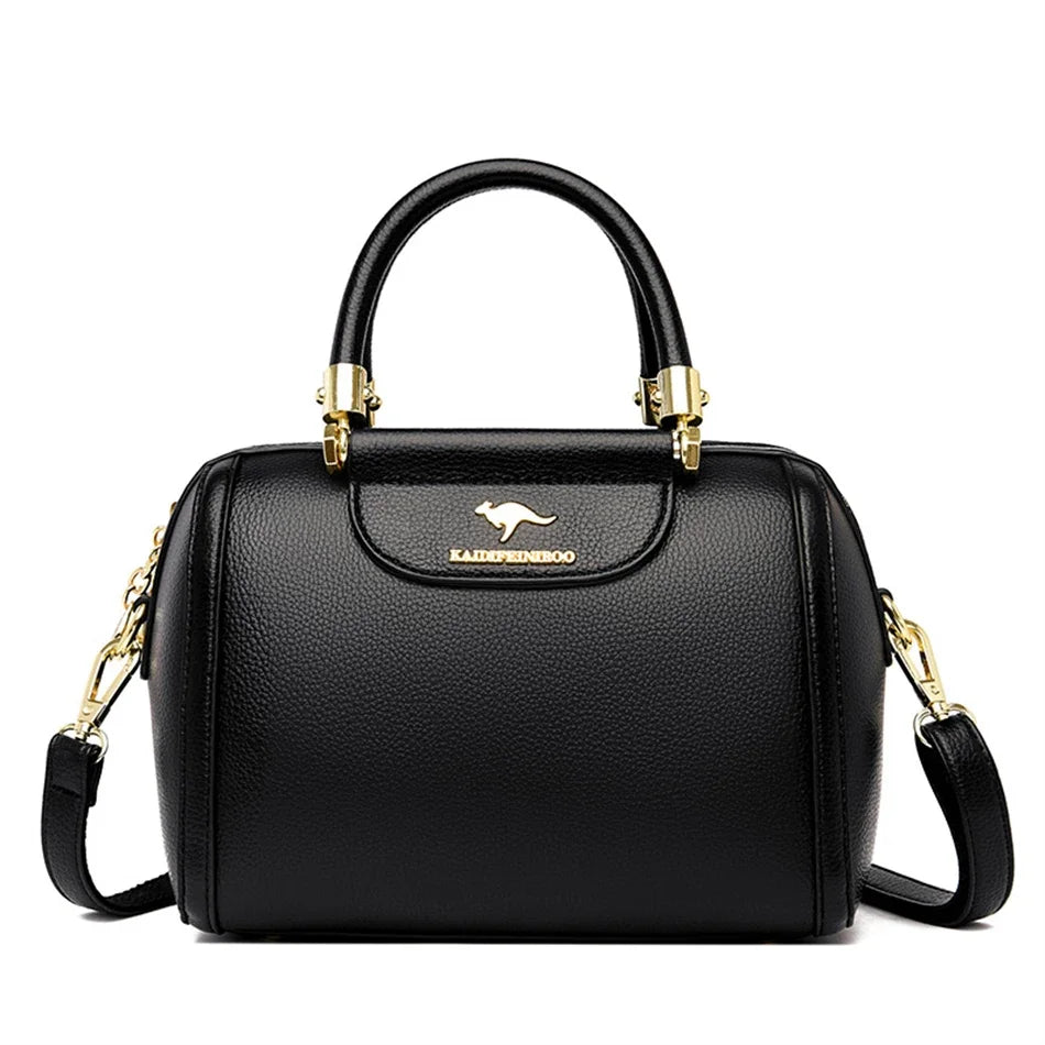 Sac à Main Femme Boston Cuir PU Luxe 2025 - Grand Sac à Main Bandoulière AMYMANG