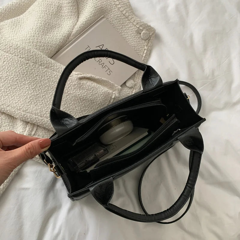 Sac à Main Femme Grande Capacité Cuir PU - Sac Bandoulière Casual Fashion
