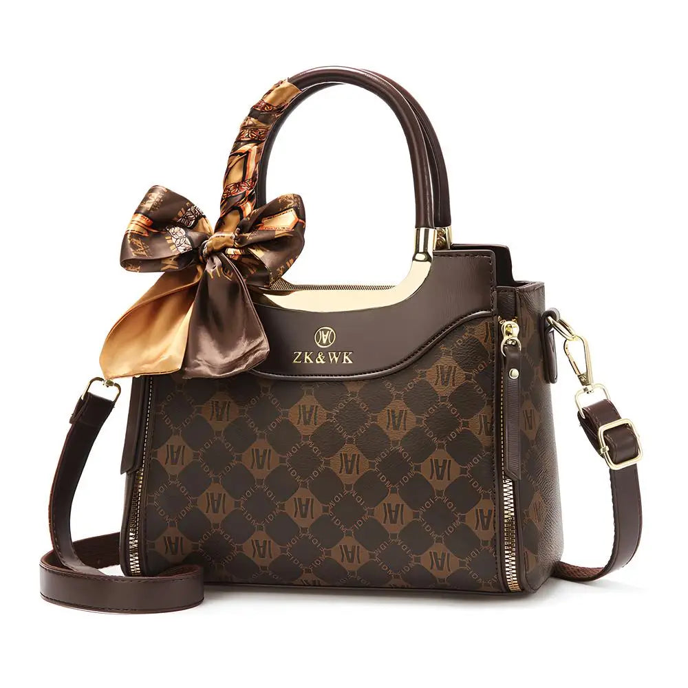 Sac à Main Femme Poignée Supérieure Foulard Décoratif - Cabas Imprimé YYW