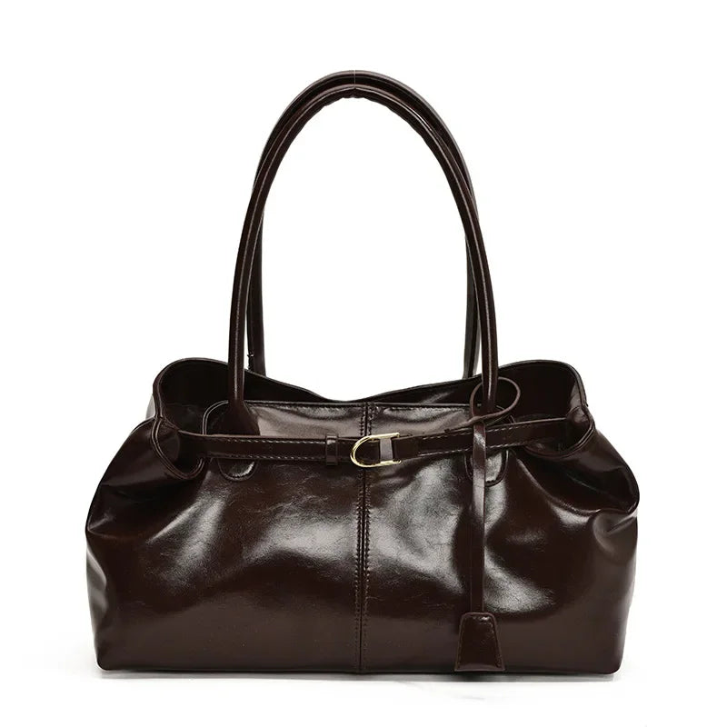 Sac à Main Femme Vintage Grande Capacité 2025 - Cabas Travail Underarm ABQP