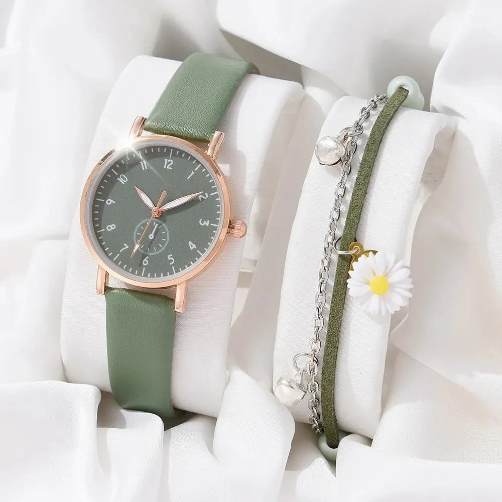 MEGIR - Montre Femmes Robe Romantique - Quartz Horloge