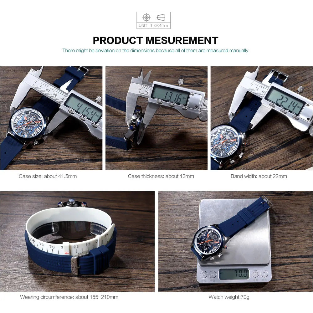 MEGIR - Montre Homme 2235 Chronographe Sport Silicone Lumineux