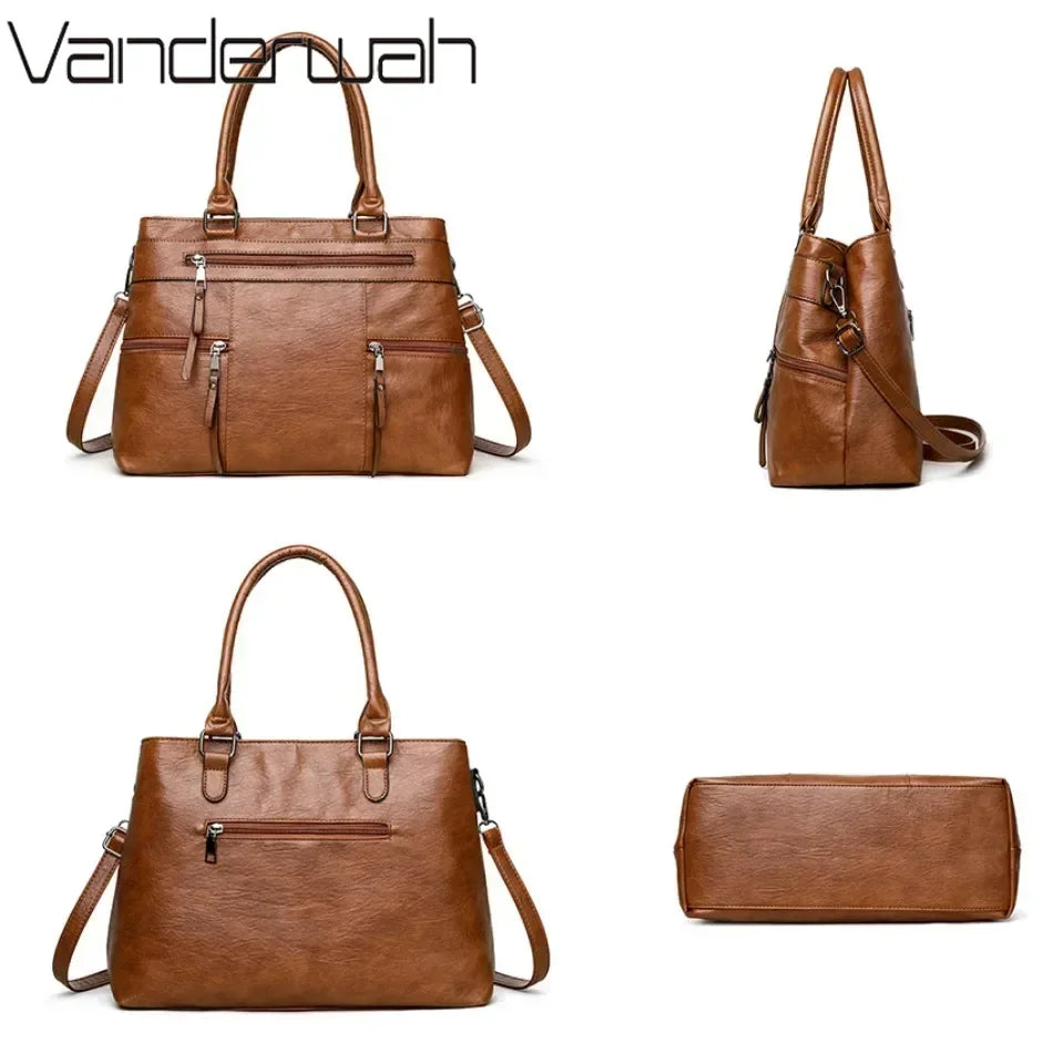 Sac à Main Femme Élégant Cuir Synthétique 2025 - Grand Cabas VANDERWAH
