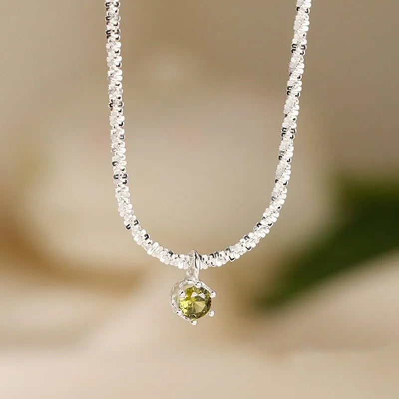 Collier Pendentif Argent Sterling 925 Zircon AAAAA - Luxe Italien Femme Andara