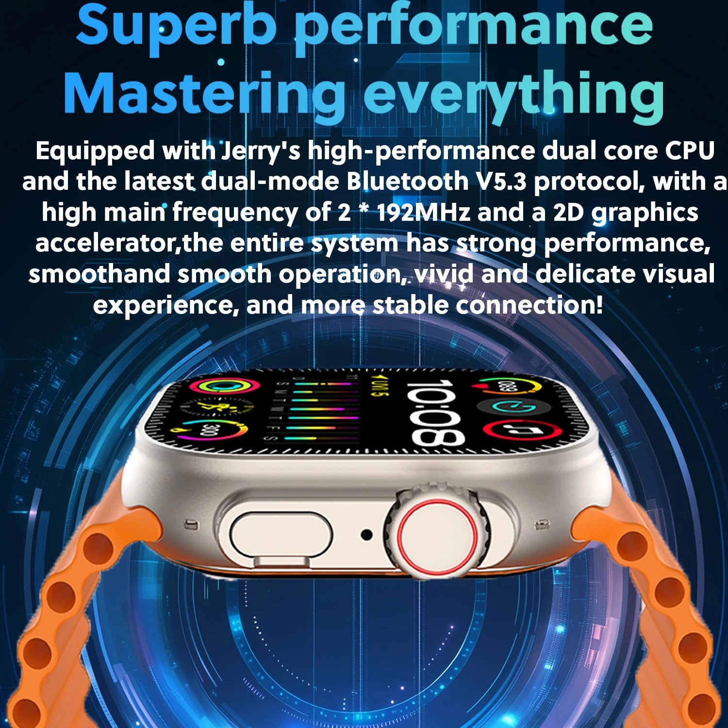 Montre Homme Connectée T83 Pro 2026 – 4G Android 10.0, Écran AMOLED 1.96", Caméra 200W, GPS & 100+ Sports