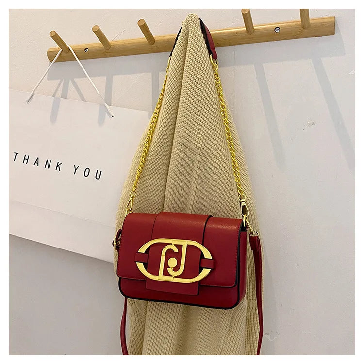 Sac à Main Femme Designer Cuir PU Boucle Métal 2025 - Sac Bandoulière Flap