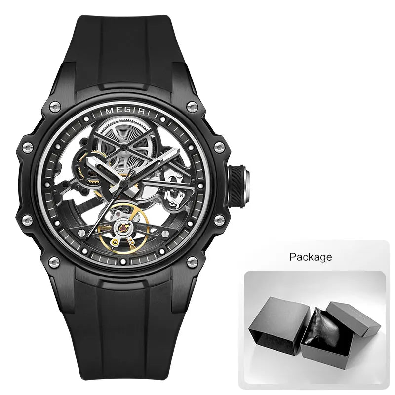 MEGIR - Montre Homme 2243 Automatique Mécanique Sport, Mode Étanche Lumineux
