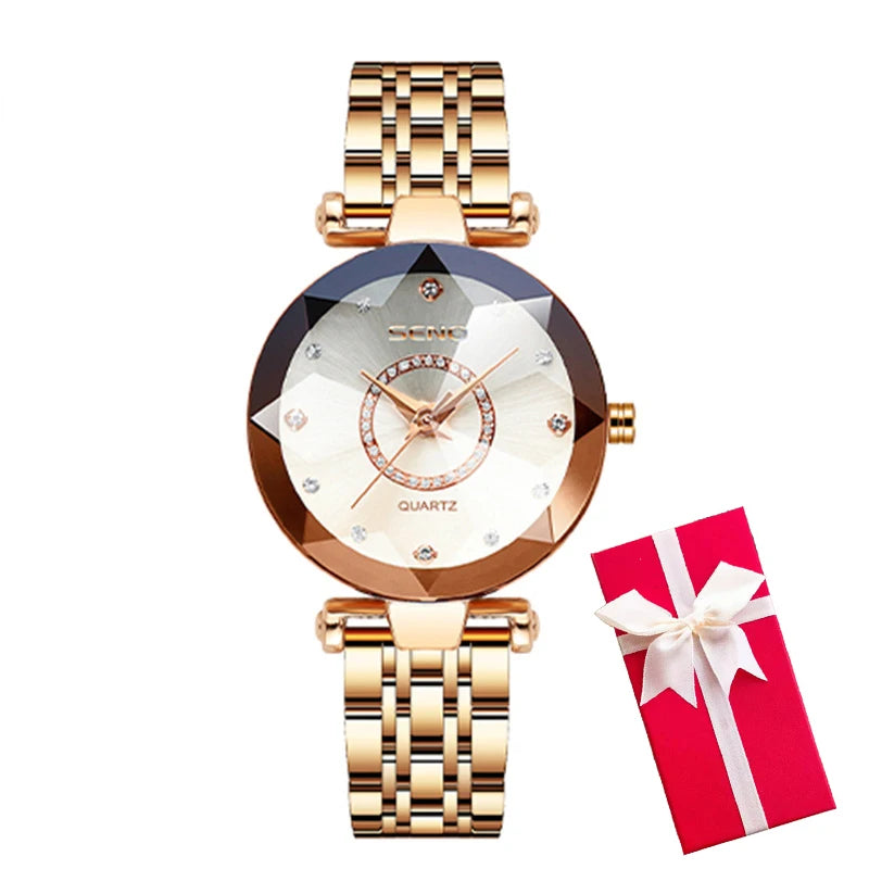 LIGE - Montre Femme à Quartz, Marque de Luxe, Mode Féminine