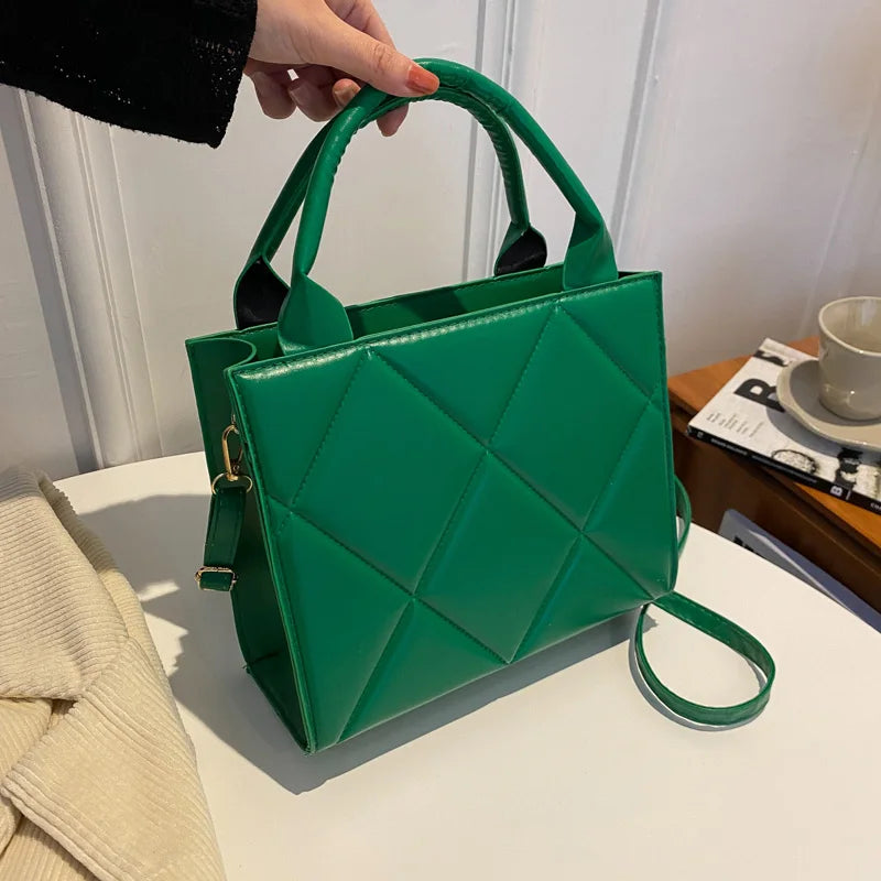Sac à Main Femme Grande Capacité Cuir PU - Sac Bandoulière Casual Fashion