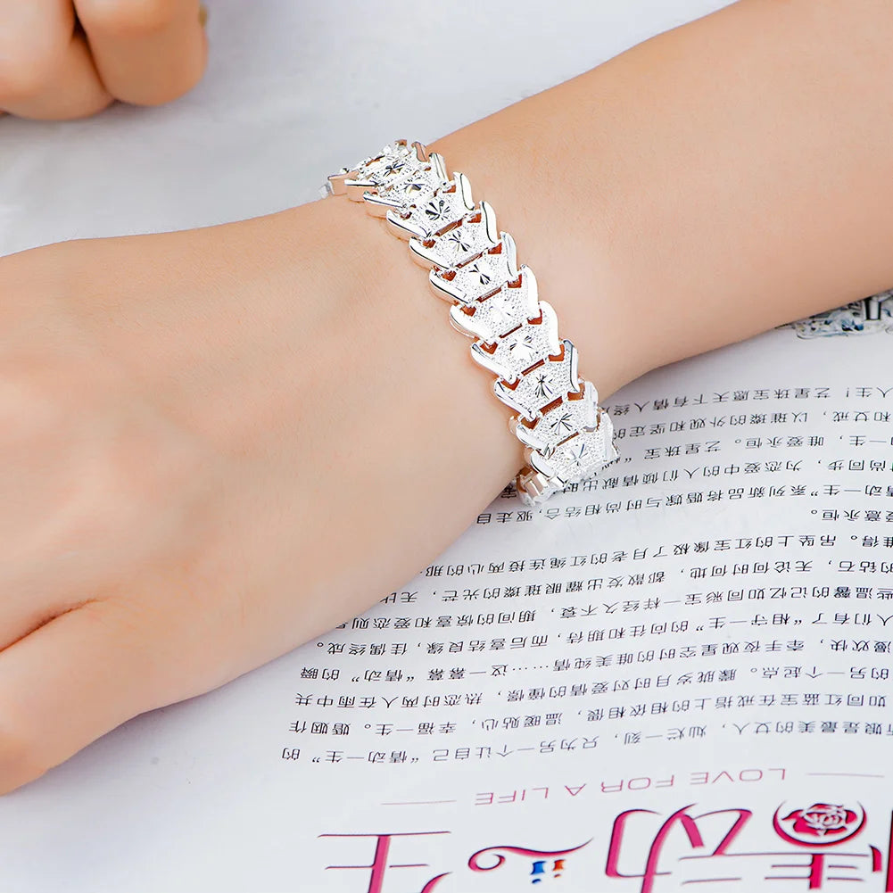 Bracelet Argent Sterling 925 Homme Chaîne Noble Classique - Mariage Fête