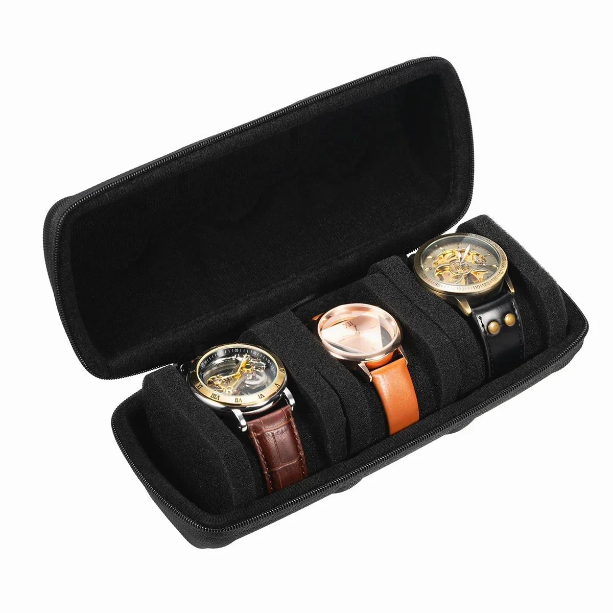 Boîte à Montres Portable - Cuir - Organisateur Voyage - Homme Femme - Montres Intelligentes