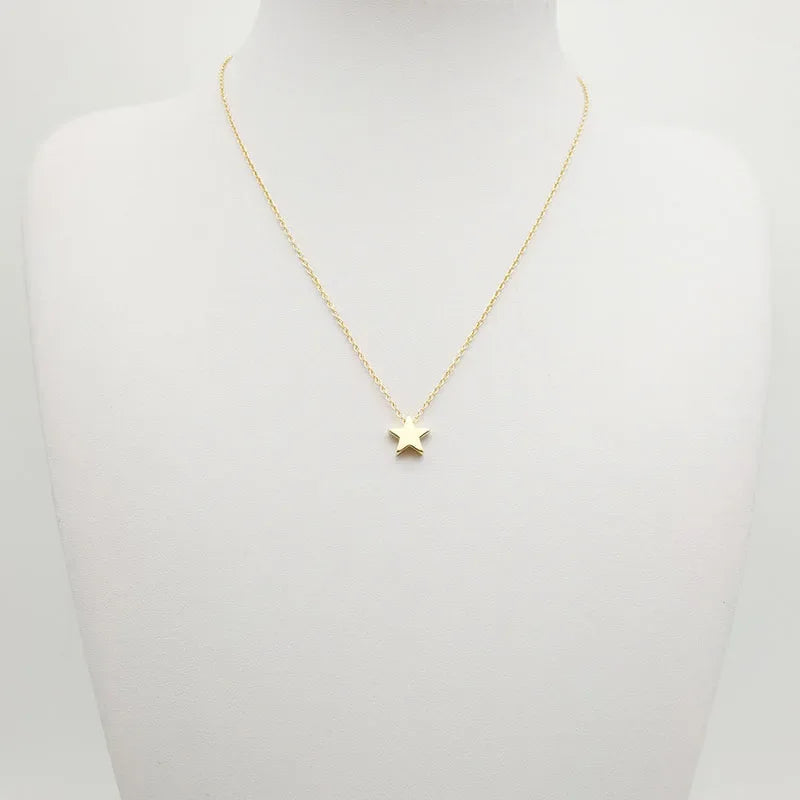 Collier Choker Chaîne Étoile Cœur - Bijou Femme Tendance