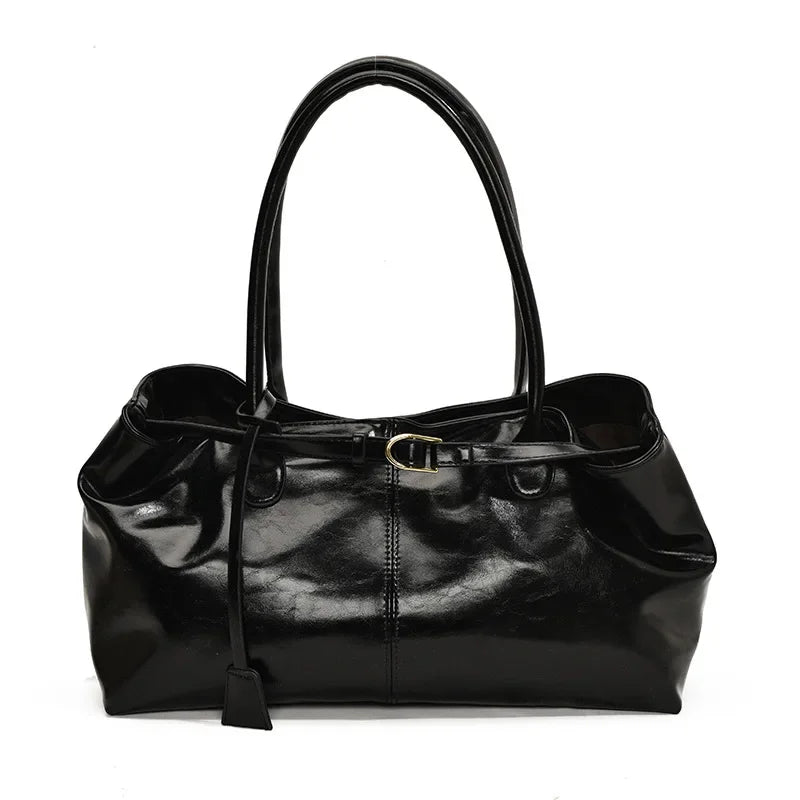 Sac à Main Femme Vintage Grande Capacité 2025 - Cabas Travail Underarm ABQP