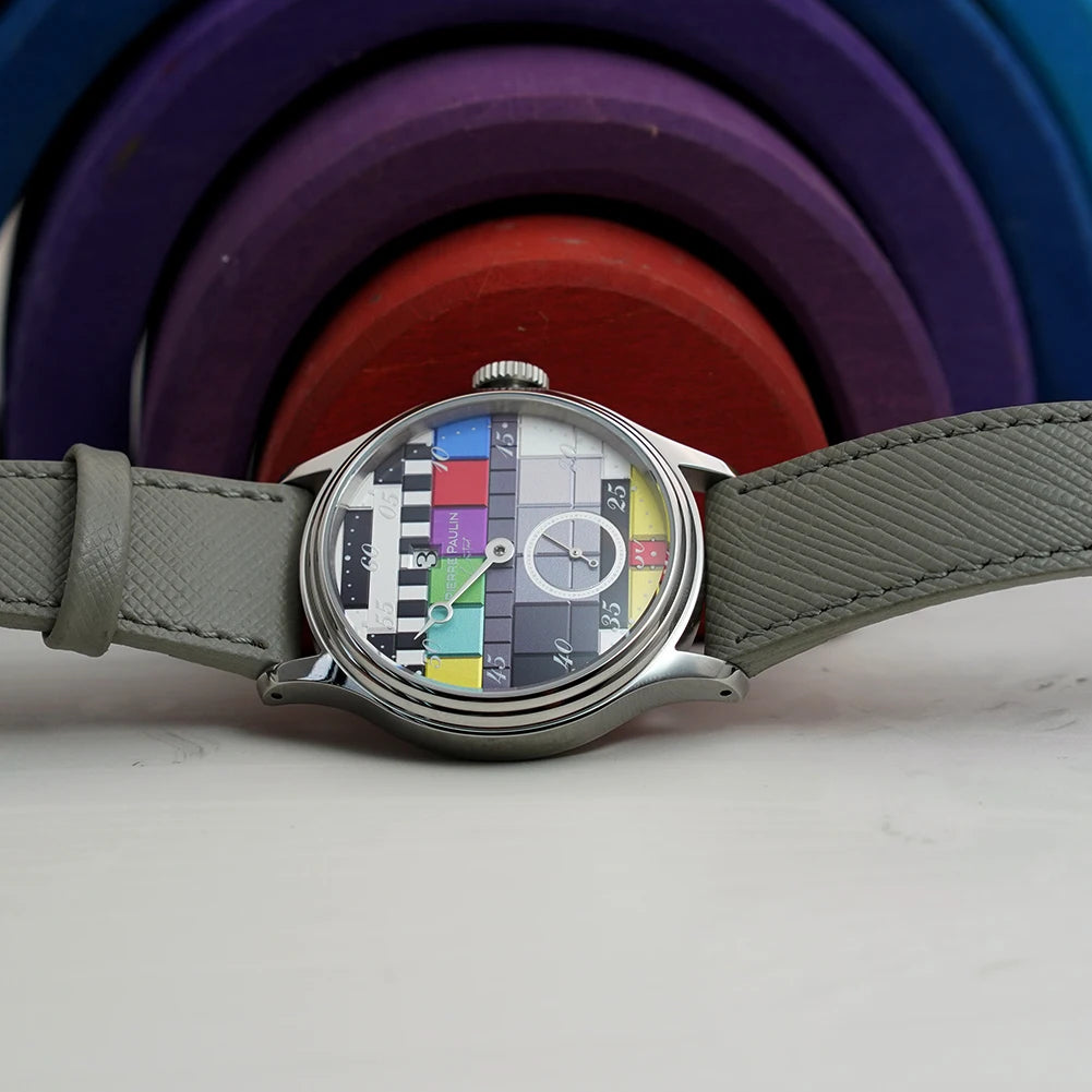 NOUVEAUTES 2026 !!! - Montre Homme Mécanique Automatique Pierre Paulin Jumping Hour Design TV - 38mm Étanche 50M