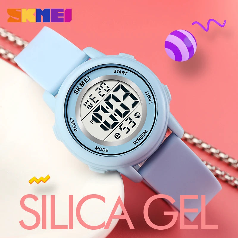 SKMEI - Montre Enfant 1721 Digitale Sport - LED Coloré - Étanche 5 ATM - Alarme