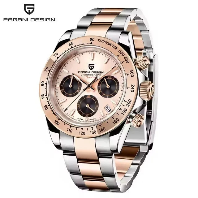 Montre Homme PAGANI DESIGN 2026 Chronographe Sport - Quartz Verre Saphir 100M