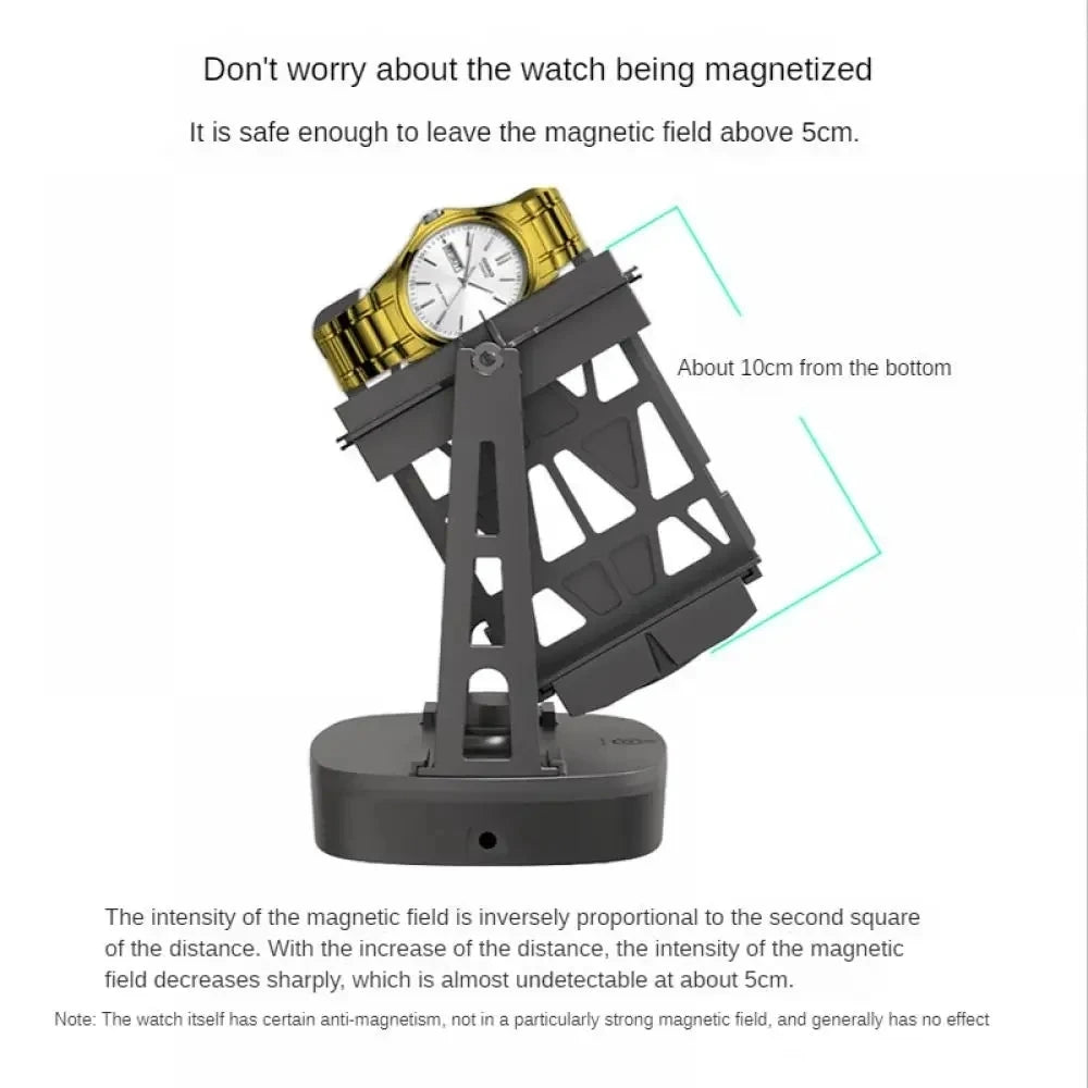 Remontoir à Montres Automatique Support Simple/Double - Spinner Rotatif - Dispositif Rotation - USB