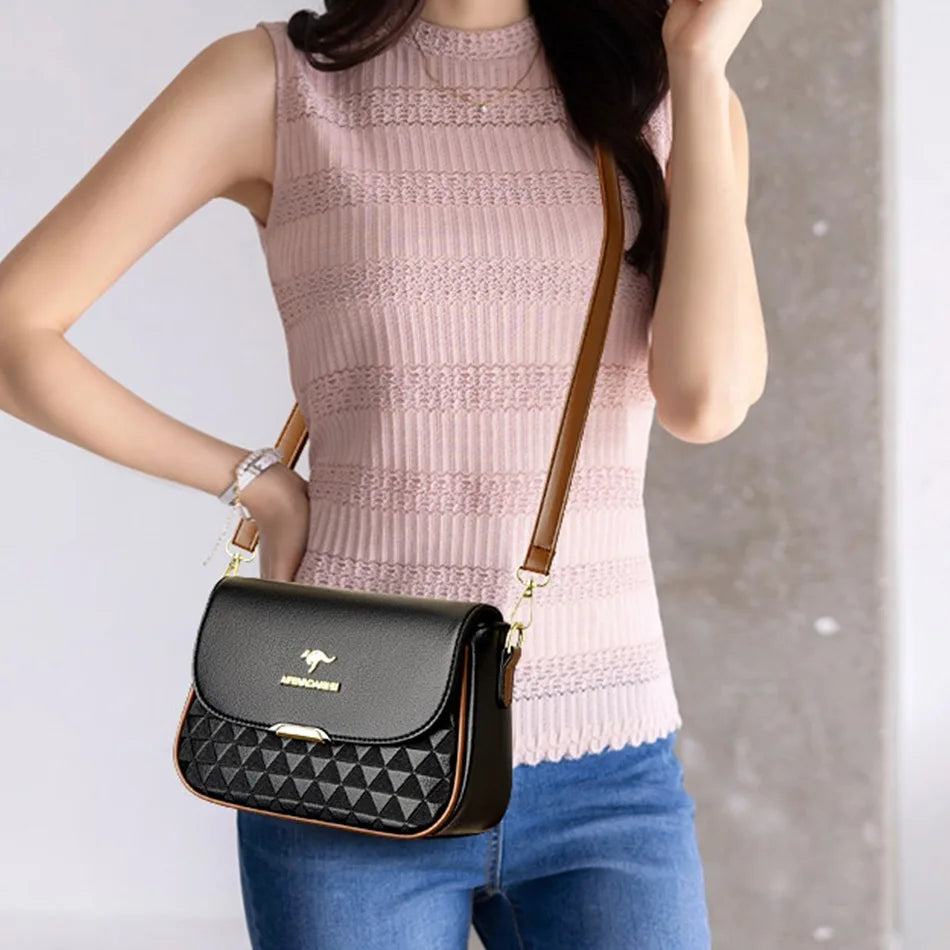Sac à Main Femme Luxe Cuir Synthétique - Sac Bandoulière Designer VANDERWAH