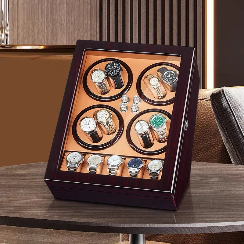 Remontoir à Montres ROLEX Automatiques 8+5 Bois - Coffret Luxe Rolex Rotation XISIDON