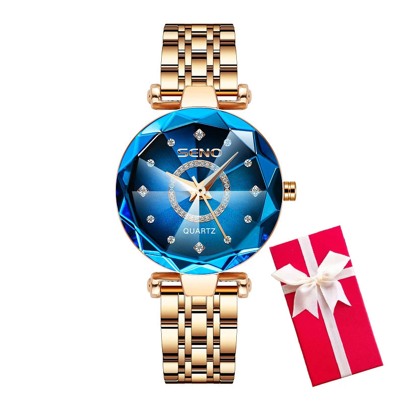 LIGE - Montre Femme à Quartz, Marque de Luxe, Mode Féminine