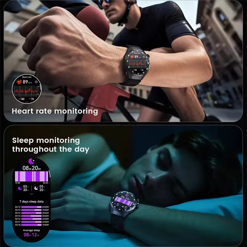 Montre Connectée Watch 5 Pro 2026 - GPS Écran AMOLED 1,52" Appels Bluetooth IP68