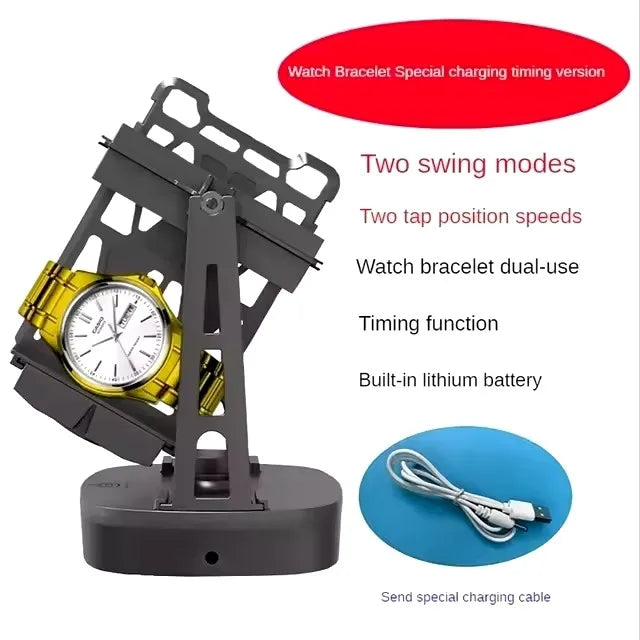 Remontoir à Montres Automatique Support Simple/Double - Spinner Rotatif - Dispositif Rotation - USB