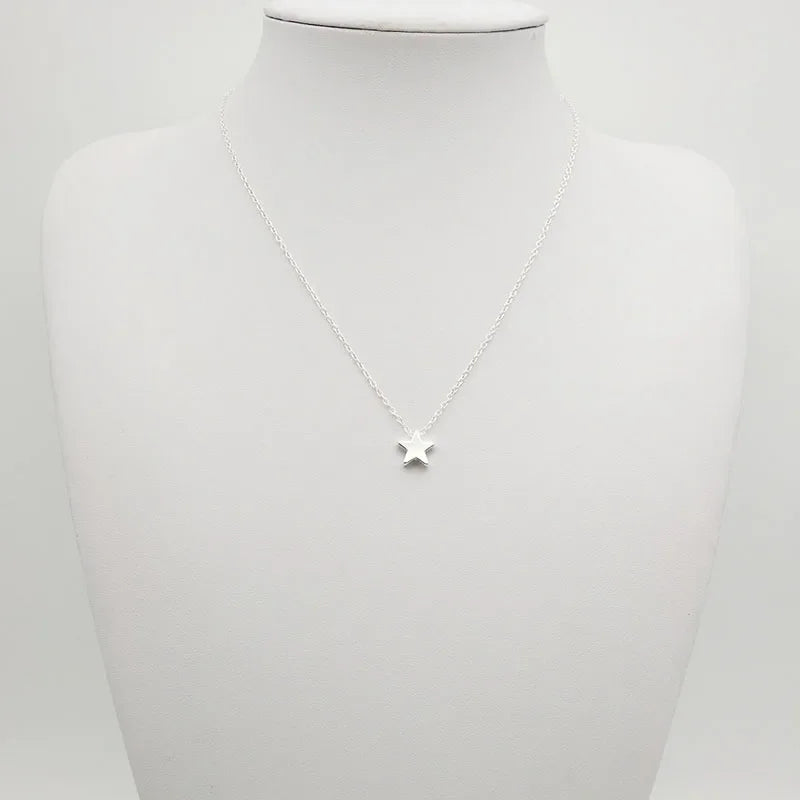 Collier Choker Chaîne Étoile Cœur - Bijou Femme Tendance