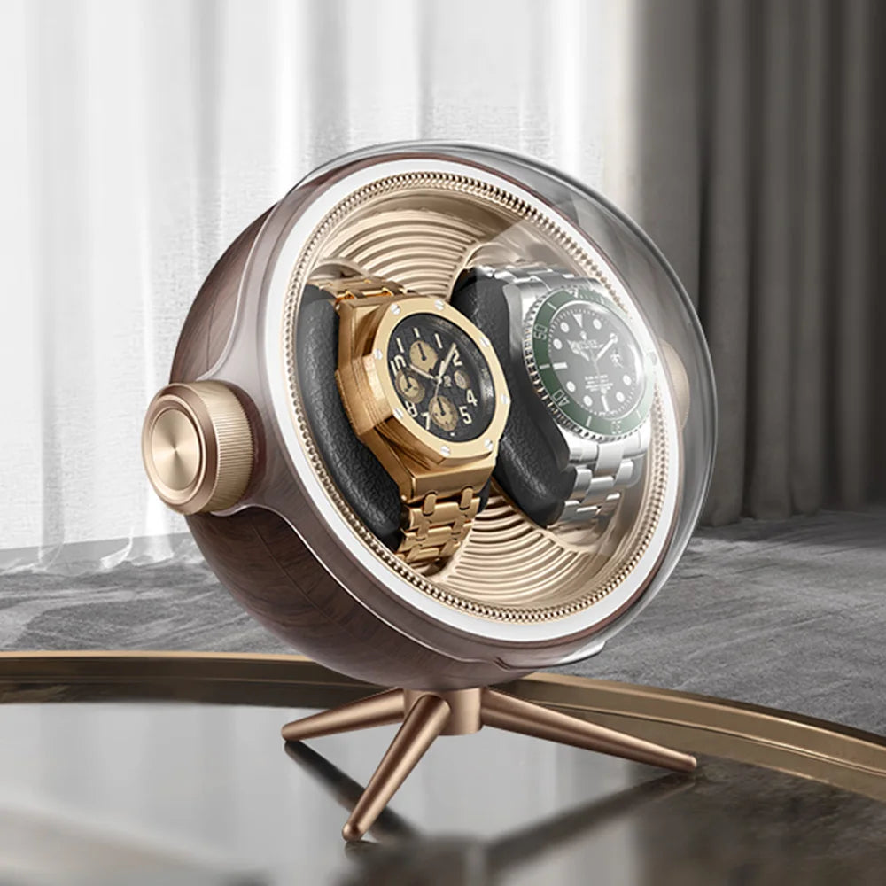 Remontoir à Montres Automatique MERY Luxe - Rotatif Silencieux - LED - Anti-Magnétisation - Acrylique