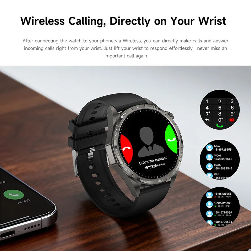 Montre Connectée Sport 2026 AMOLED NFC - Always Display, Appels Bluetooth, GPS, IP67, 30 Jours Autonomie