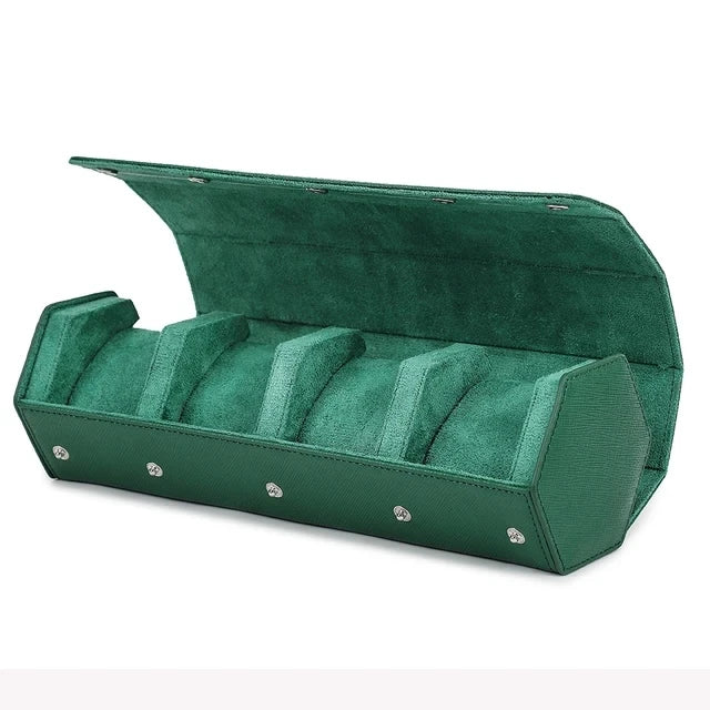 Boîte à Montres - Étui Rouleau Voyage 8 Montres - Cuir - Anti-Chocs - Portable - Homme Femme