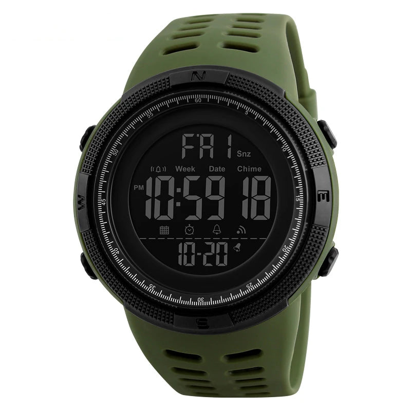 SKMEI - Montre Homme 1251 Sport Digitale Multifonctions Étanche 50M